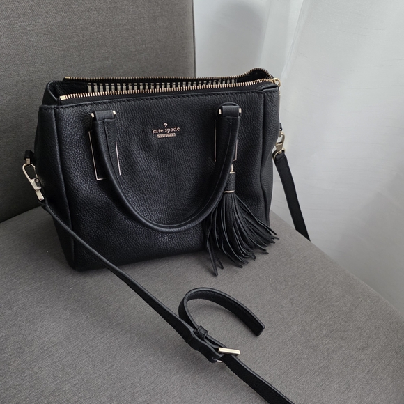Kate Spade Black Satchel with Tassel - Picture 3 of 3